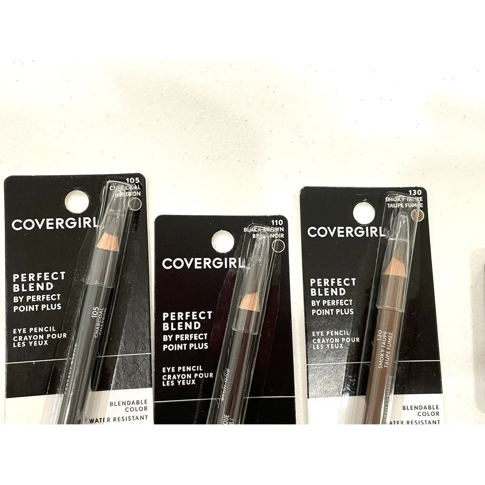 CoverGirl Eyeliner Lot Perfect Blend Eye Pencil 100 105 110 130‎ Black Brown